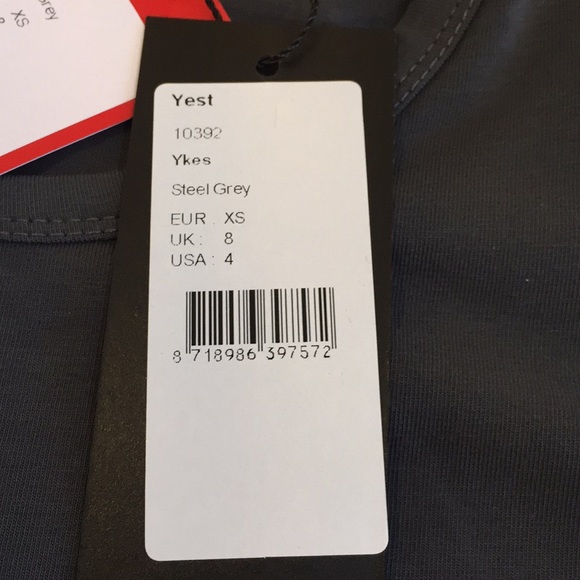 Yest Ykes Basic Cotton Jersey Long Sleeve Steel Grey Size 4 - Picture 8 of 15